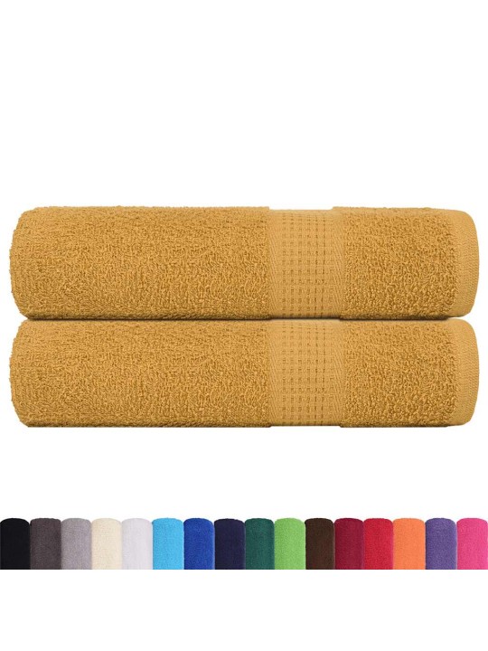Kylpypyyhkeet 2 kpl frogn kulta 100x150 cm 100% puuvilla