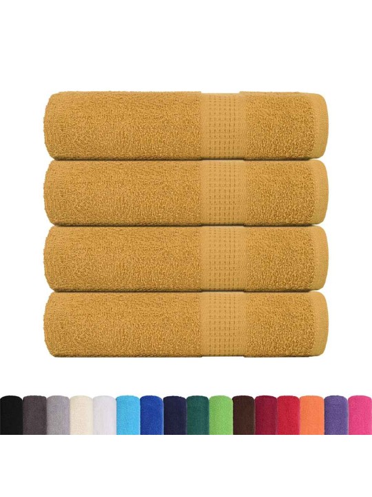 Kylpypyyhkeet 4 kpl frogn kulta 100x150 cm 100% puuvilla