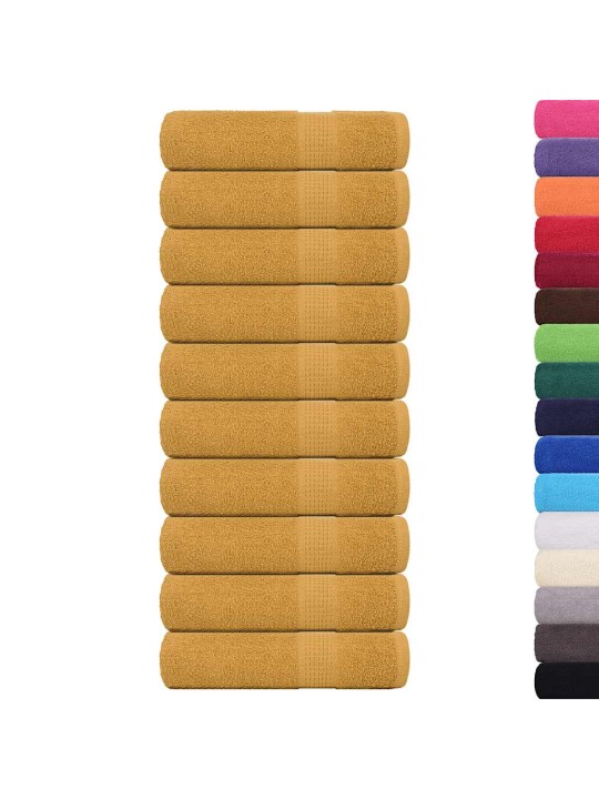 Kylpypyyhkeet 10 kpl frogn kulta 100x150 cm 100% puuvilla