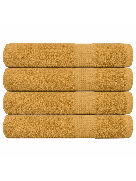 Saunapyyhkeet 4 kpl frogn kulta 80x200 cm 100% puuvilla