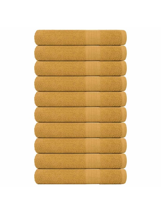 Saunapyyhkeet 10 kpl frogn kulta 80x200 cm 100% puuvilla