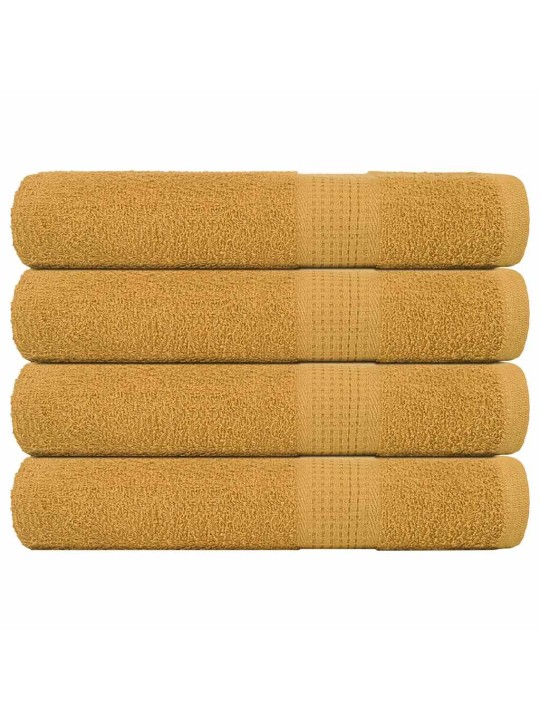 Pyyhkeet 4 kpl frogn kulta 100x200 cm 100% puuvilla