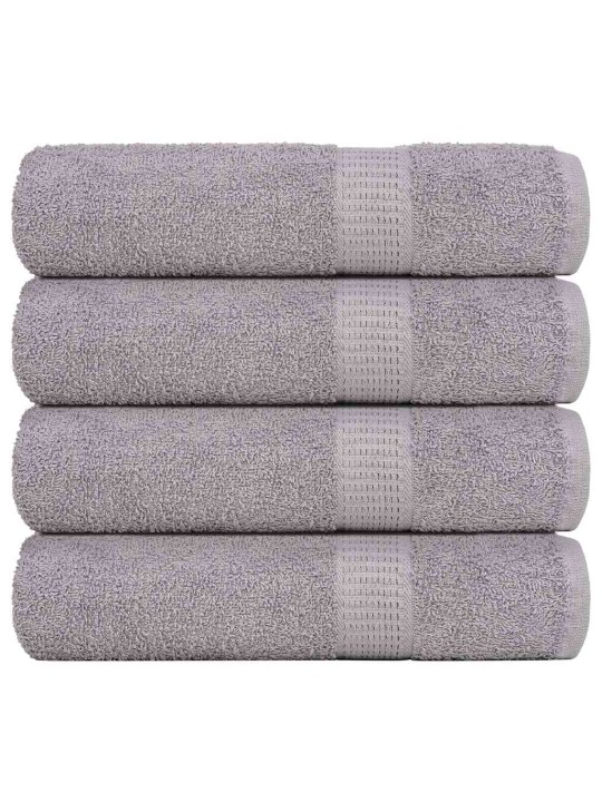Suihkupyyhkeet 4 kpl frogn harmaa 70x140 cm 100% puuvilla