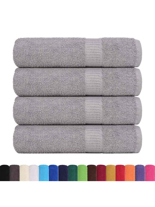 Suihkupyyhkeet 4 kpl frogn harmaa 70x140 cm 100% puuvilla