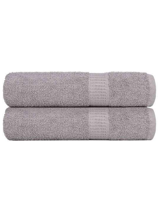 Kylpypyyhkeet 2 kpl frogn harmaa 100x150 cm 100% puuvilla