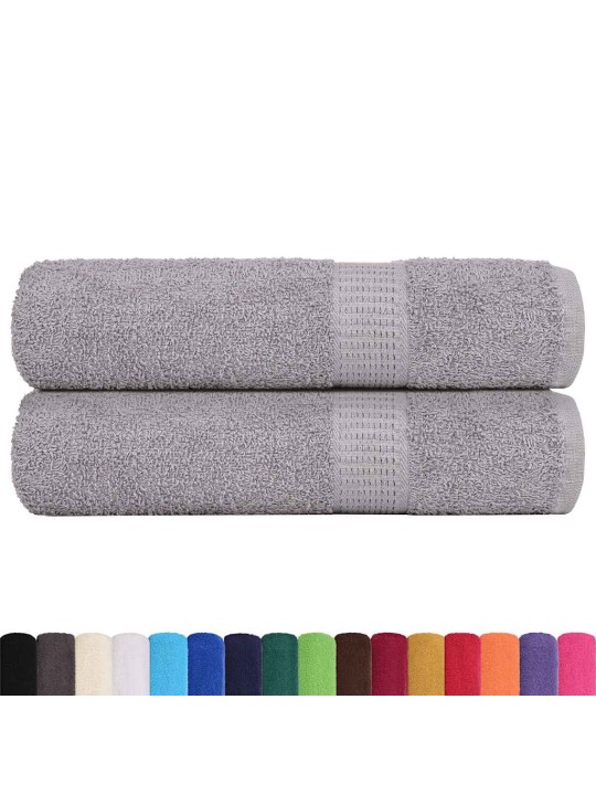Kylpypyyhkeet 2 kpl frogn harmaa 100x150 cm 100% puuvilla