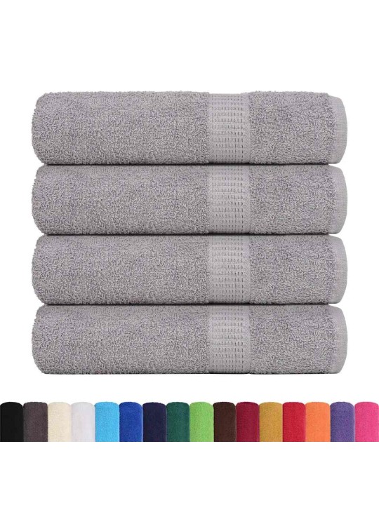 Kylpypyyhkeet 4 kpl frogn harmaa 100x150 cm 100% puuvilla