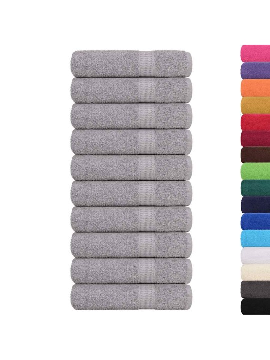 Kylpypyyhkeet 10 kpl frogn harmaa 100x150 cm 100% puuvilla