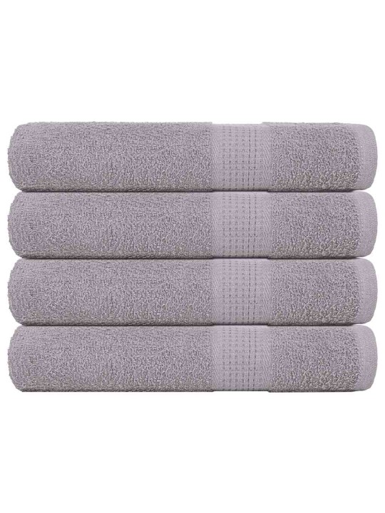 Saunapyyhkeet 4 kpl frogn harmaa 80x200 cm 100% puuvilla