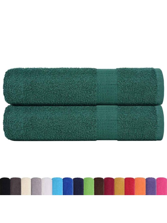 Suihkupyyhkeet 2 kpl frogn vihreä 70x140 cm 100% puuvilla