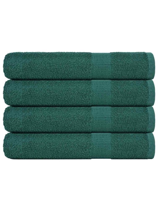 Saunapyyhkeet 4 kpl frogn vihreä 80x200 cm 100% puuvilla