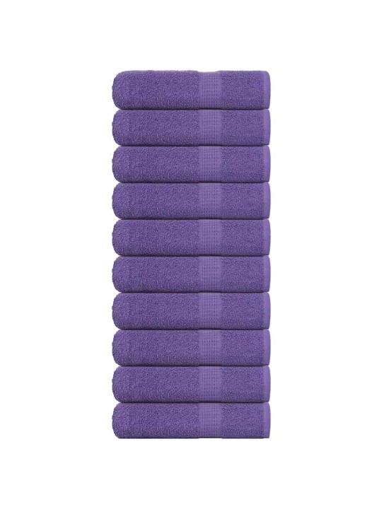 Suihkupyyhkeet 10 kpl frogn purppura 70x140 cm 100% puuvilla