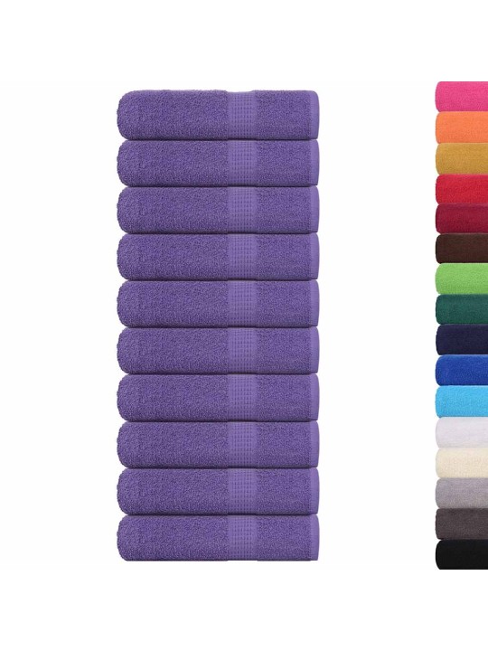 Suihkupyyhkeet 10 kpl frogn purppura 70x140 cm 100% puuvilla
