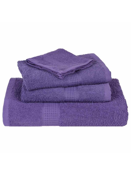 Suihkupyyhkeet 10 kpl frogn purppura 70x140 cm 100% puuvilla