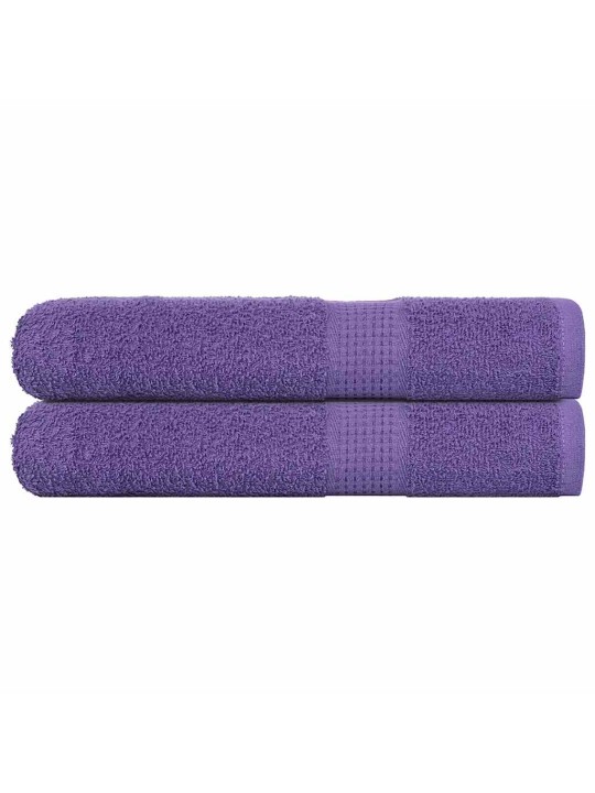 Saunapyyhkeet 2 kpl frogn purppura 80x200 cm 100% puuvilla