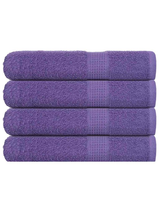 Saunapyyhkeet 4 kpl frogn purppura 80x200 cm 100% puuvilla