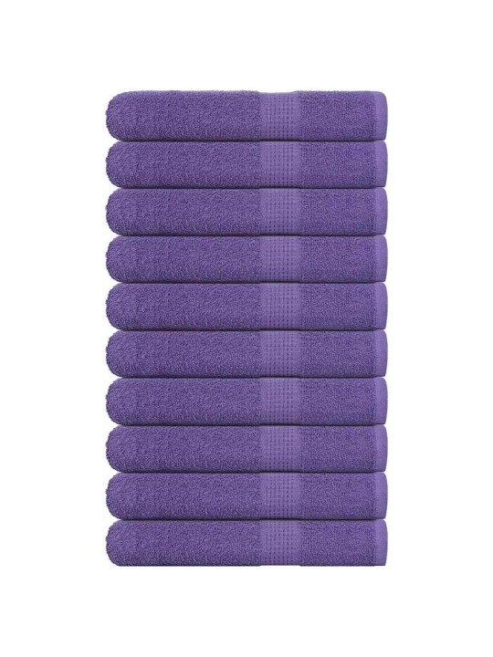 Saunapyyhkeet 10 kpl frogn purppura 80x200 cm 100% puuvilla