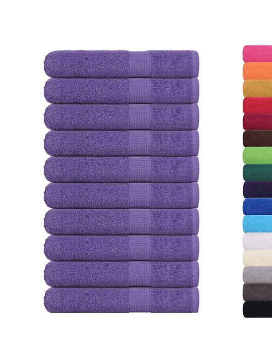 Saunapyyhkeet 10 kpl frogn purppura 80x200 cm 100% puuvilla