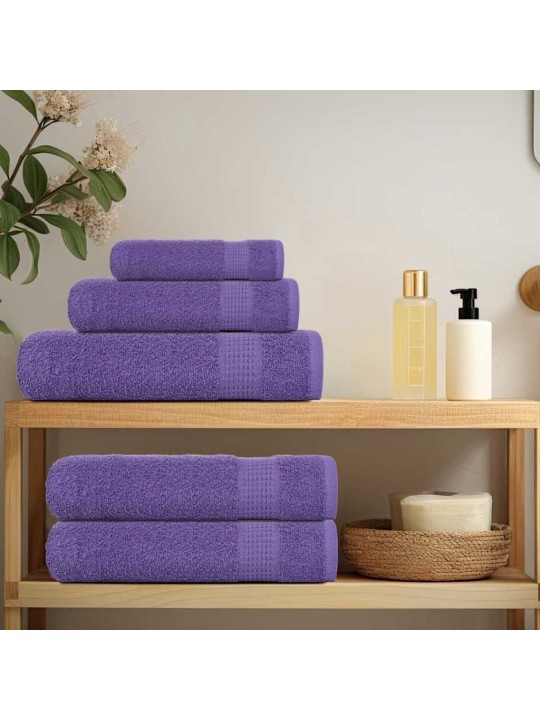 Saunapyyhkeet 10 kpl frogn purppura 80x200 cm 100% puuvilla