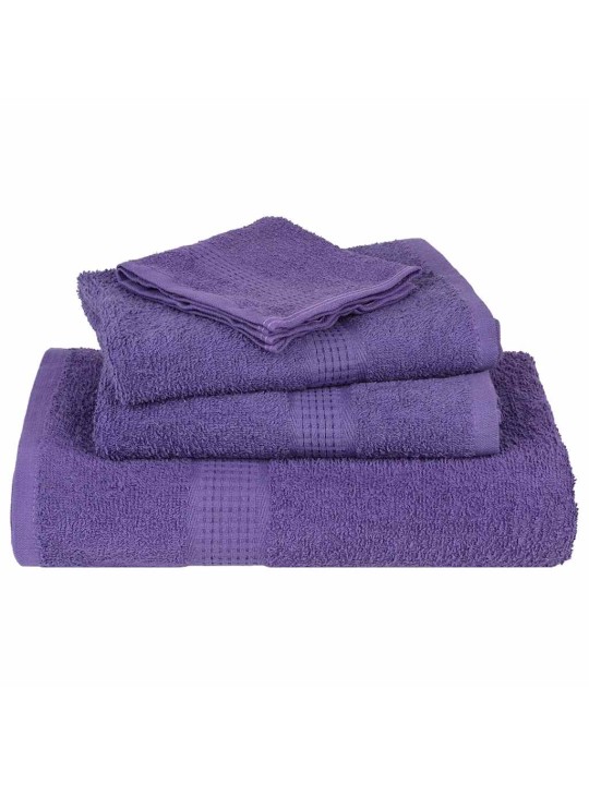 Saunapyyhkeet 10 kpl frogn purppura 80x200 cm 100% puuvilla