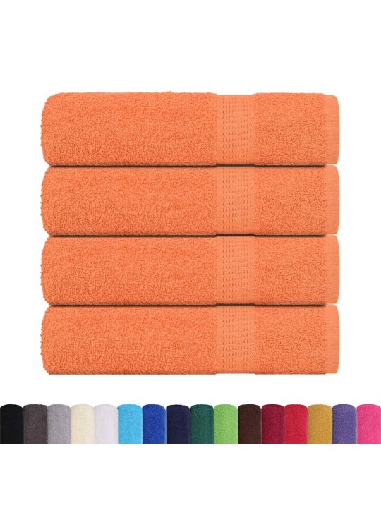 Kylpypyyhkeet 4 kpl frogn oranssi 100x150 cm 100% puuvilla