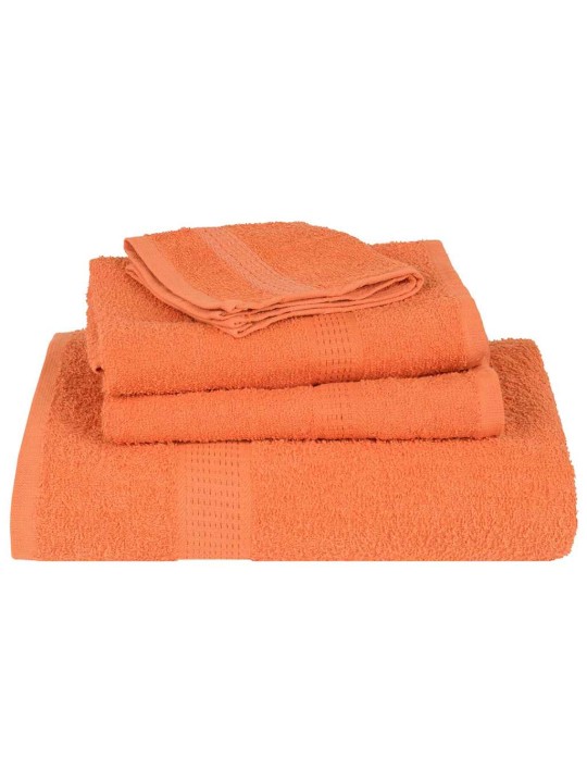 Kylpypyyhkeet 10 kpl frogn oranssi 100x150 cm 100% puuvilla
