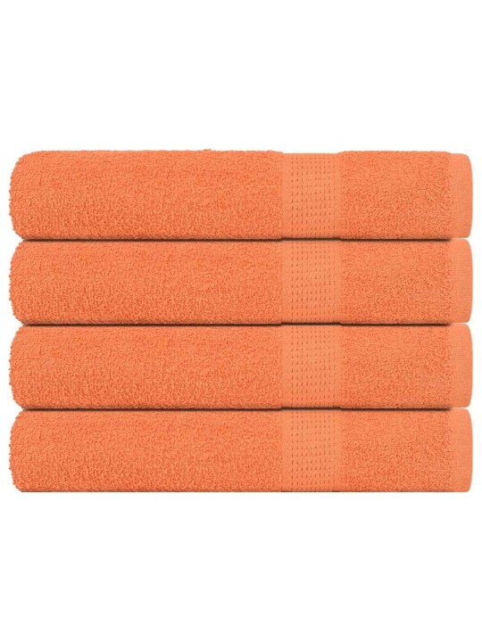 Saunapyyhkeet 4 kpl frogn oranssi 80x200 cm 100% puuvilla