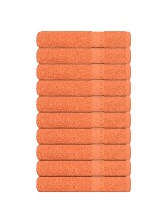 Saunapyyhkeet 10 kpl frogn oranssi 80x200 cm 100% puuvilla