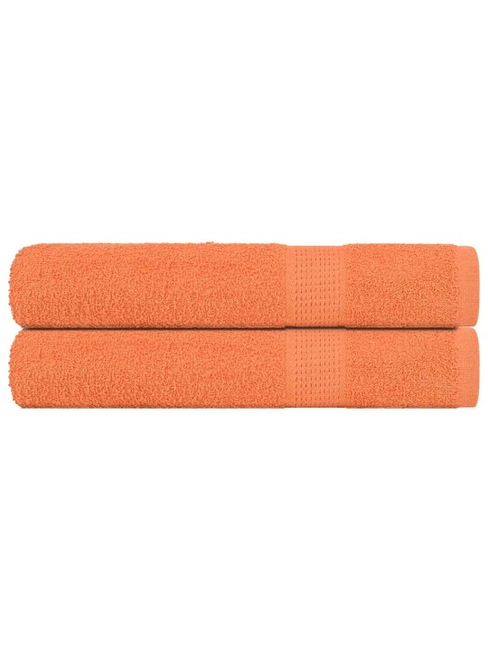 Pyyhkeet 2 kpl frogn oranssi 100x200 cm 100% puuvilla