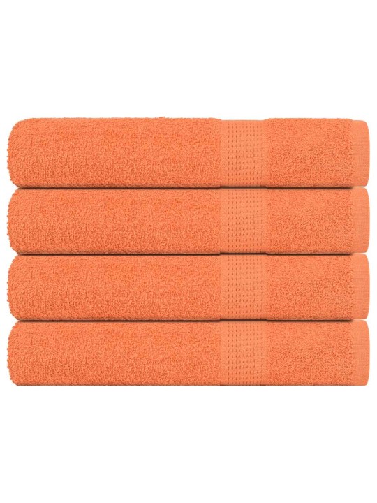 Pyyhkeet 4 kpl frogn oranssi 100x200 cm 100% puuvilla