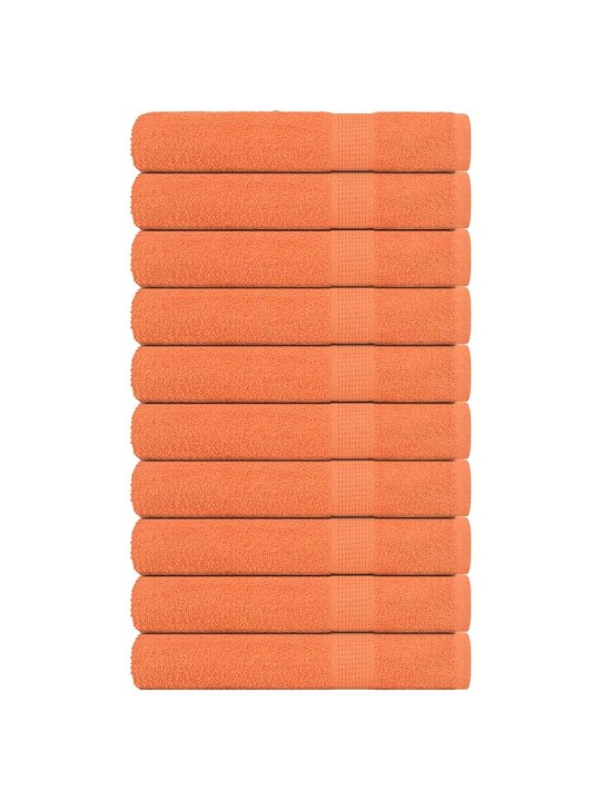 Pyyhkeet 10 kpl frogn oranssi 100x200 cm 100% puuvilla