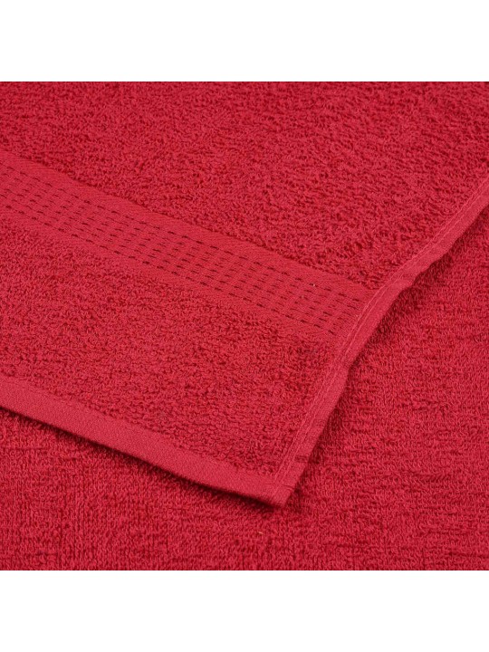 Saunapyyhkeet 4 kpl frogn punainen 80x200 cm 100% puuvilla