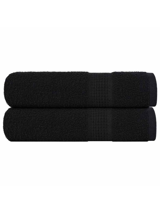 Kylpypyyhkeet 2 kpl frogn musta 100x150 cm 100% puuvilla