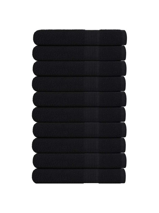 Saunapyyhkeet 10 kpl frogn musta 80x200 cm 100% puuvilla