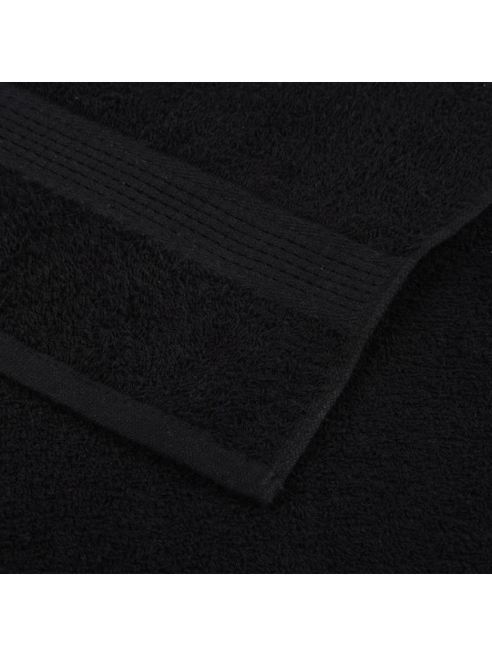 Saunapyyhkeet 10 kpl frogn musta 80x200 cm 100% puuvilla