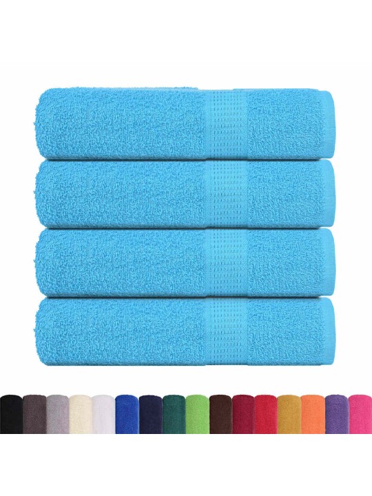 Kylpypyyhkeet 4 kpl frogn turkoosi 100x150 cm 100% puuvilla