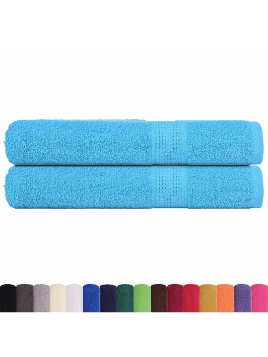 Saunapyyhkeet 2 kpl frogn turkoosi 80x200 cm 100% puuvilla