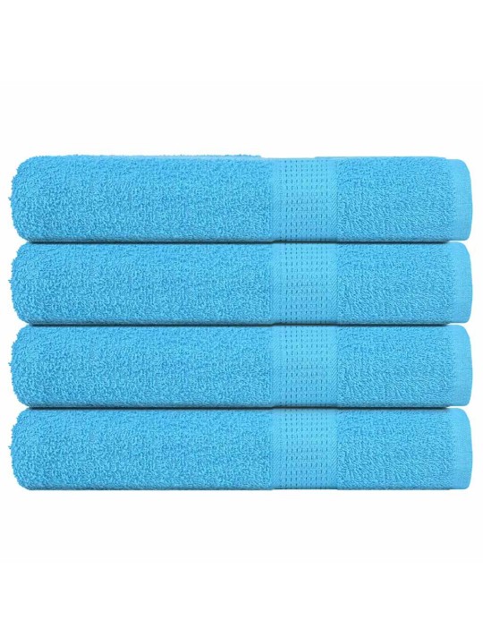 Saunapyyhkeet 4 kpl frogn turkoosi 80x200 cm 100% puuvilla