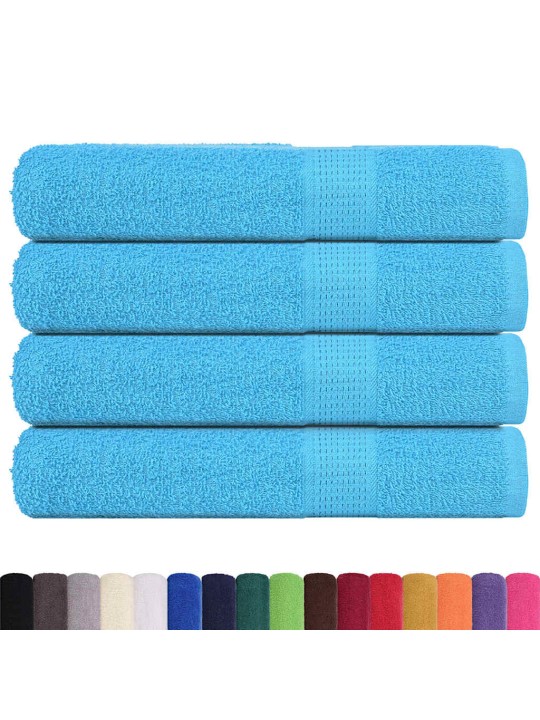 Saunapyyhkeet 4 kpl frogn turkoosi 80x200 cm 100% puuvilla