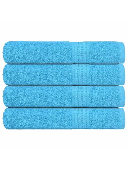 Pyyhkeet 4 kpl frogn turkoosi 100x200 cm 100% puuvilla