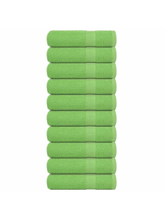 Käsipyyhkeet 10 kpl frogn omenanvihreä 50x100 cm 100% puuvilla