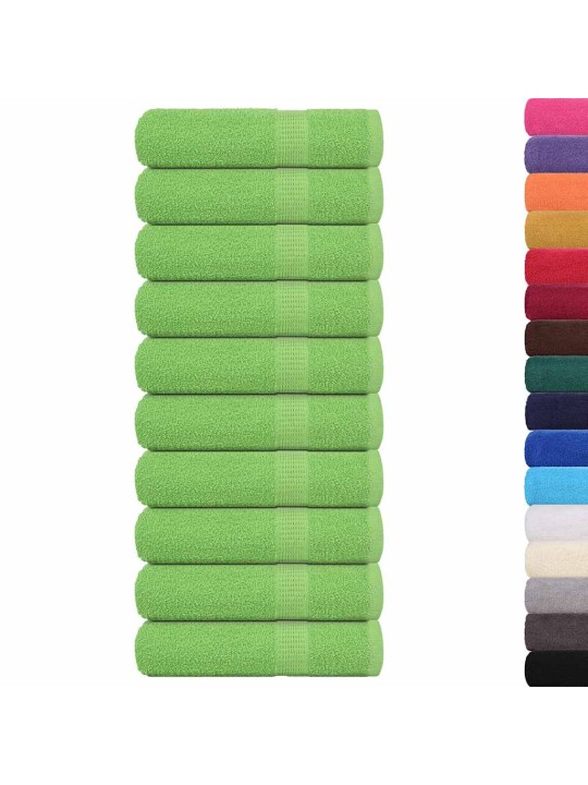 Käsipyyhkeet 10 kpl frogn omenanvihreä 50x100 cm 100% puuvilla