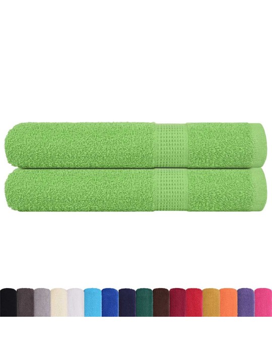 Saunapyyhkeet 2 kpl frogn omenanvihreä 80x200 cm 100% puuvilla