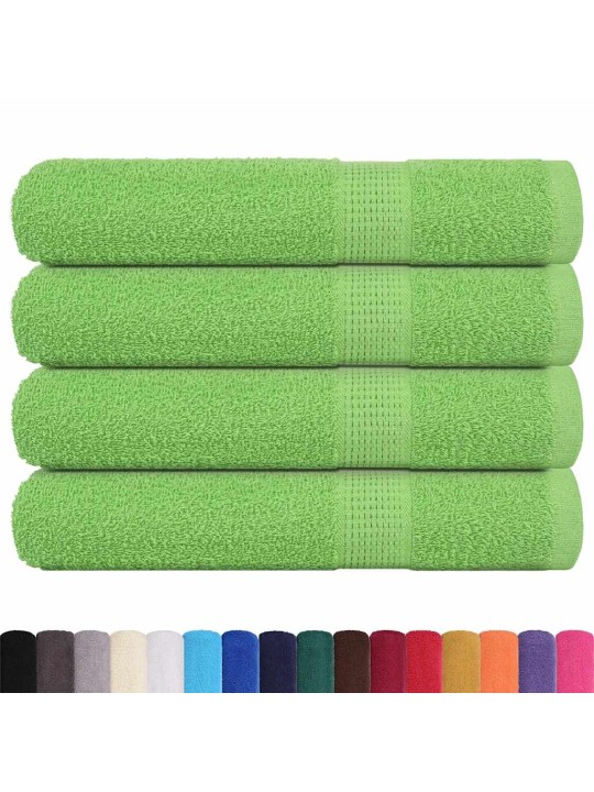 Saunapyyhkeet 4 kpl frogn omenanvihreä 80x200 cm 100% puuvilla