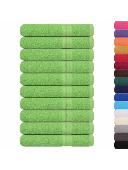 Saunapyyhkeet 10 kpl frogn omenanvihreä 80x200 cm 100% puuvilla