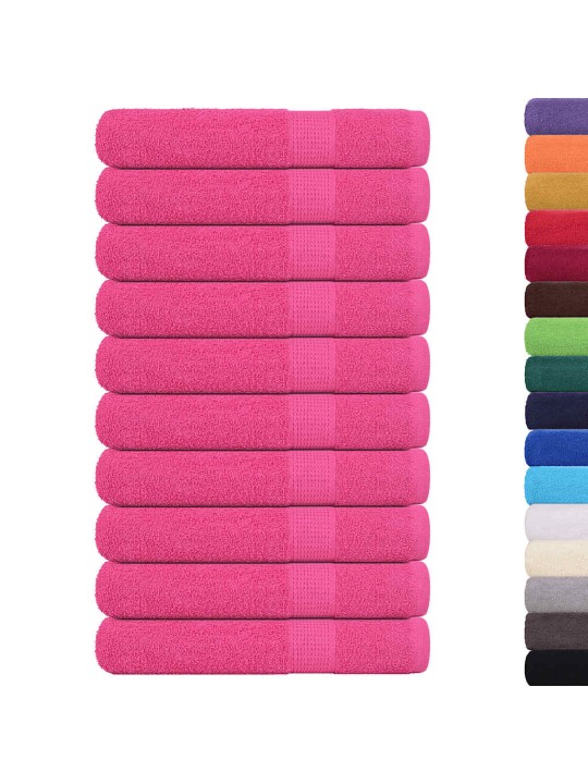 Saunapyyhkeet 10 kpl frogn pinkki 80x200 cm 100% puuvilla