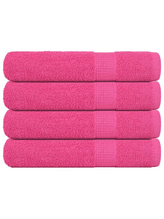 Pyyhkeet 4 kpl frogn pinkki 100x200 cm 100% puuvilla