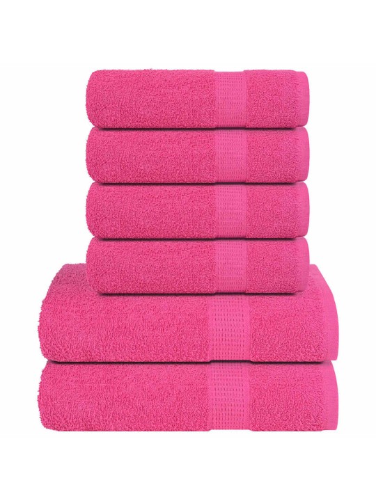 Pyyhesarja 12-osaa frogn pinkki 100% puuvillaa