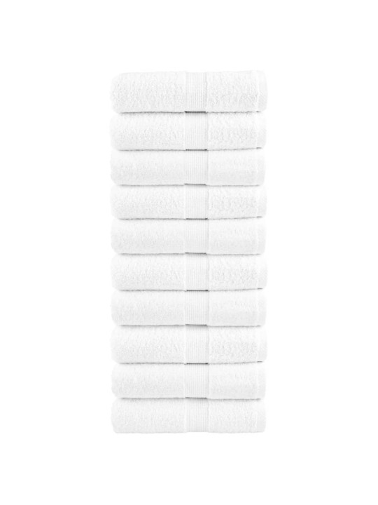 Saippuapyyhkeet solund 10 kpl valkoinen 30x30 cm 600 gsm