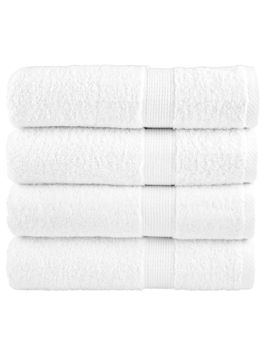 Premium pyyhkeet solund 4 kpl valk 70x140 cm 600 gsm